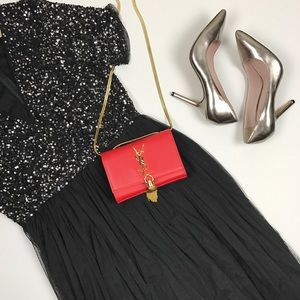 ✨ Beautiful Tulle and Sequins Black Dress ✨