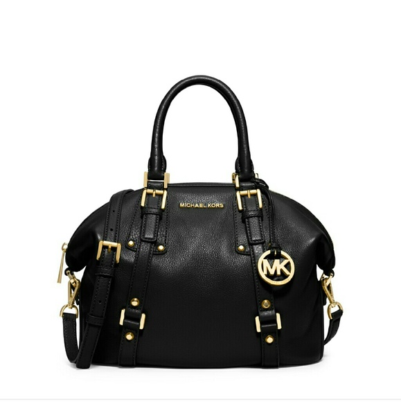 Michael Kors Black Leather Satchel