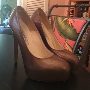 Unclaimed shoes that were left over from a party