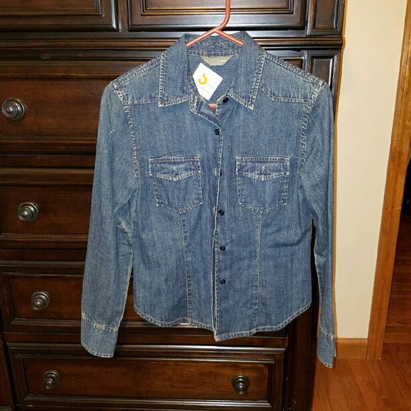 J. Crew denim button up