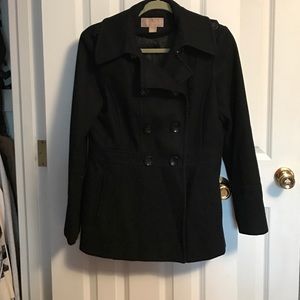 Black Michael Kors Pea Coat