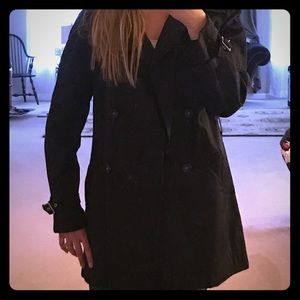 Express Black Raincoat/Trench (w/o belt)