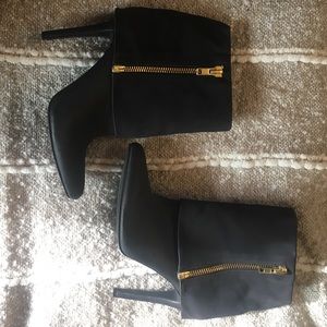 Black booties size 8