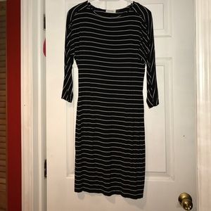 Black and white striped Calvin Klein dress, Sz 6