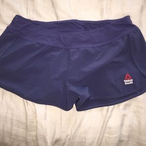 Reebok women's crossfit shorts size large blue