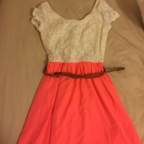 White and pink dress