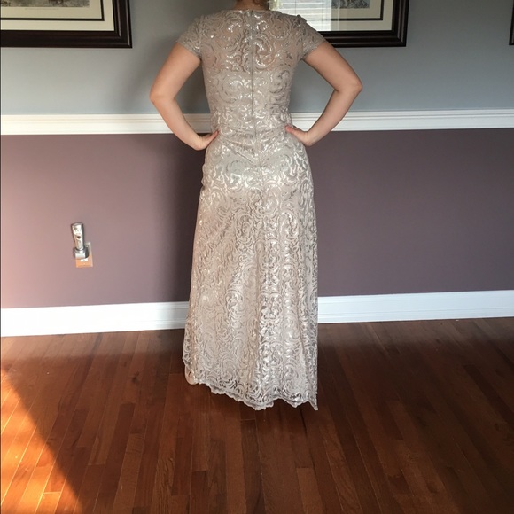 Adrianna Papell Gray Gown