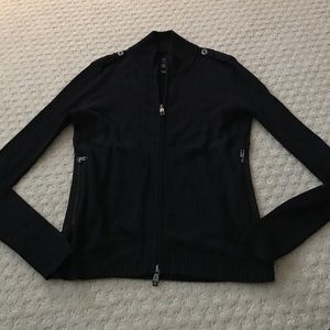 Victorinox black zip ski sweater