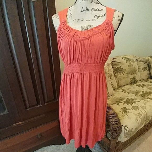 Calvin Klein orange sun dress - small