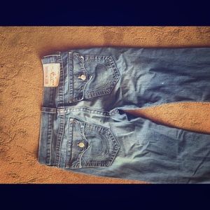 like New authentic true religion men jeans 32