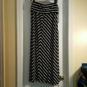 Stripe Maxi Skirt