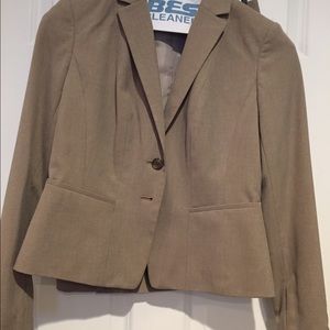 Ann Taylor jacket and skirt in neutral beige