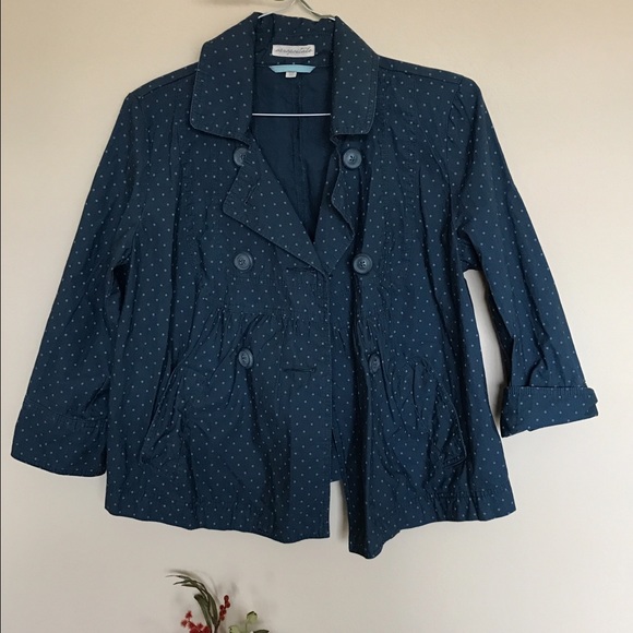 Cute polka dot A-line jacket