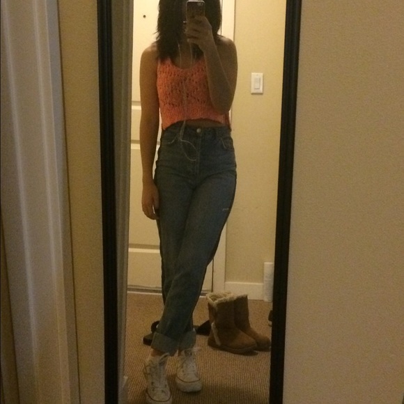 TopShop Ankle High Waisted Jeans