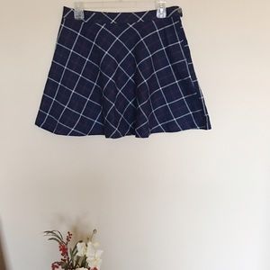 Plaid circle skirt