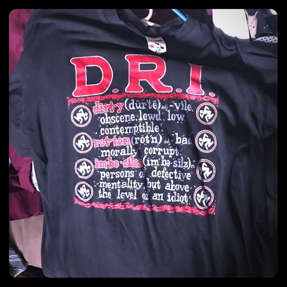 DRI Dirty Rotten Imbeciles Shirt real vintage! XL