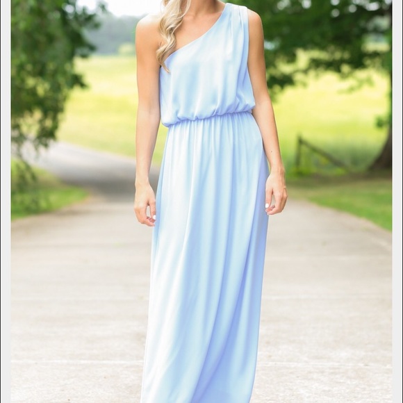 Red Dress Boutique lavender oneshoulder maxi dress - Picture 1 of 3