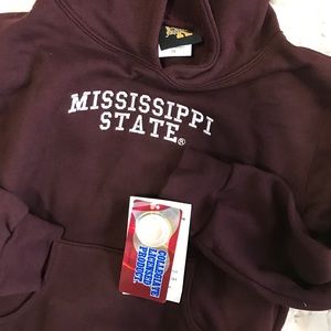 Mississippi State Univ MSU hoodie, youth small NWT