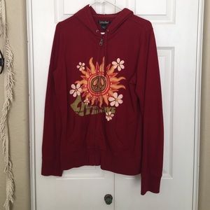 Lucky Brand Red Hoodie