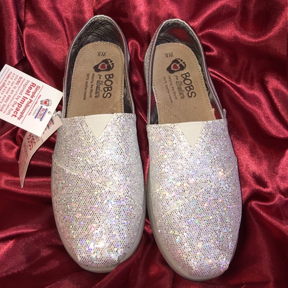 Sketchers BOB'S silver Shimmerz Flat