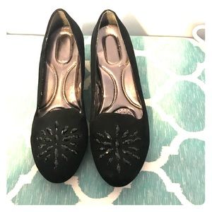 The Perfect Suede Wedge.