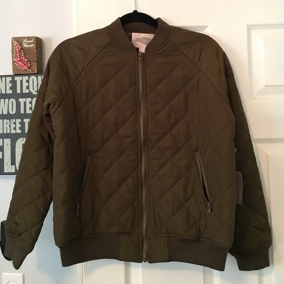 Brand new quilted bomber jacket