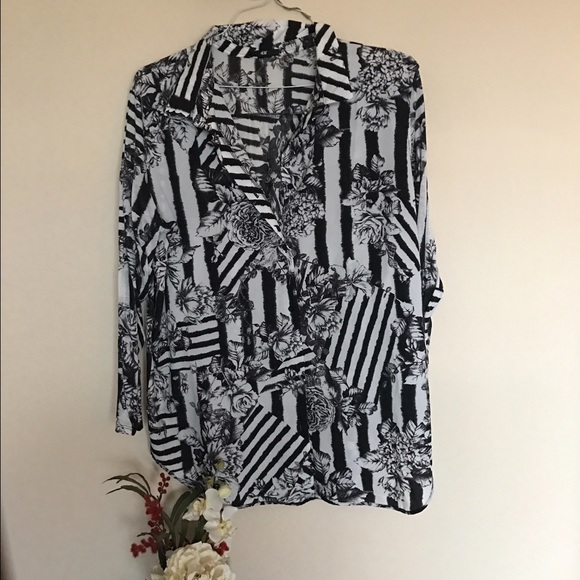 Patterned button down