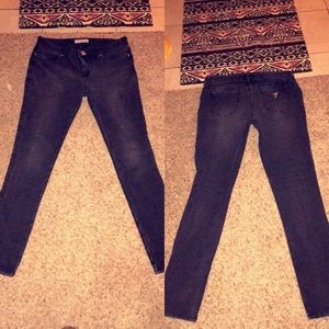 Super stretch jegging black guess jeans