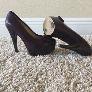 Patent leather pumps