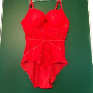 Sexy red lingerie