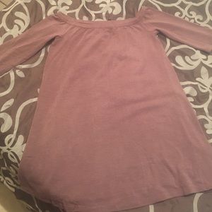 Purple off the shoulder dress. Never worn.