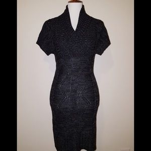 Black sweater dress