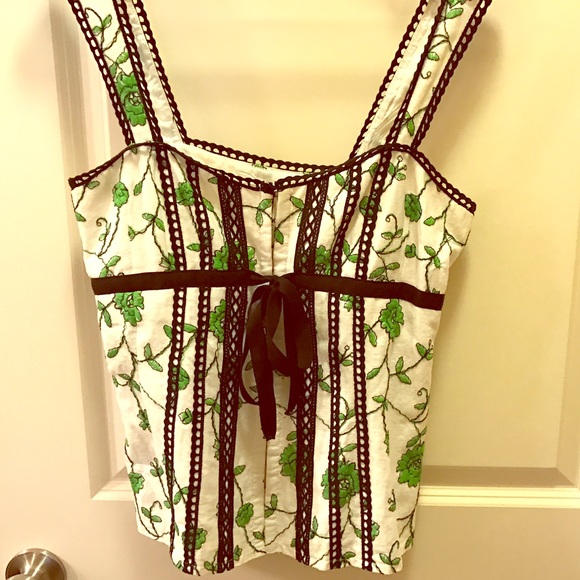 Nanette Lepore corset style tank