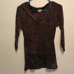 Brown Buckle Shirt