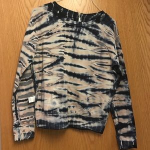Blue Tie Dye Sweatshirt