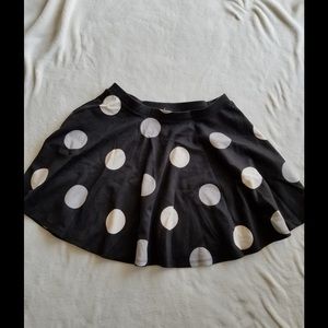 Forever 21 polka dot full mini skirt
