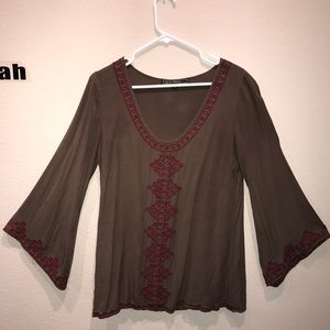 Army Green Altar'd State flowy top