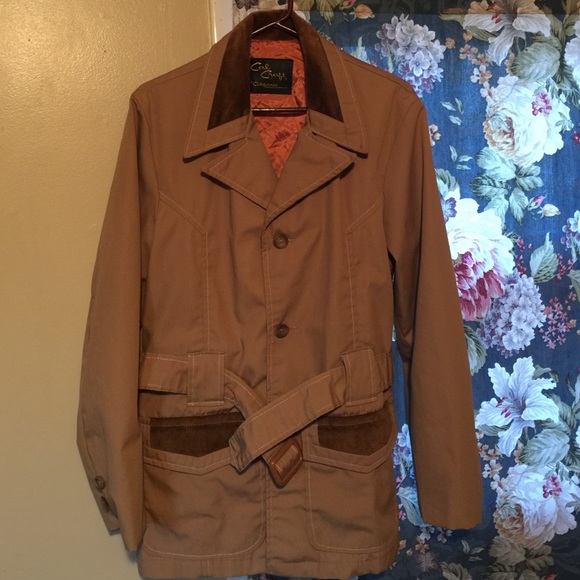 Vintage 70's Cal Craft Belted Canvas Windbreaker
