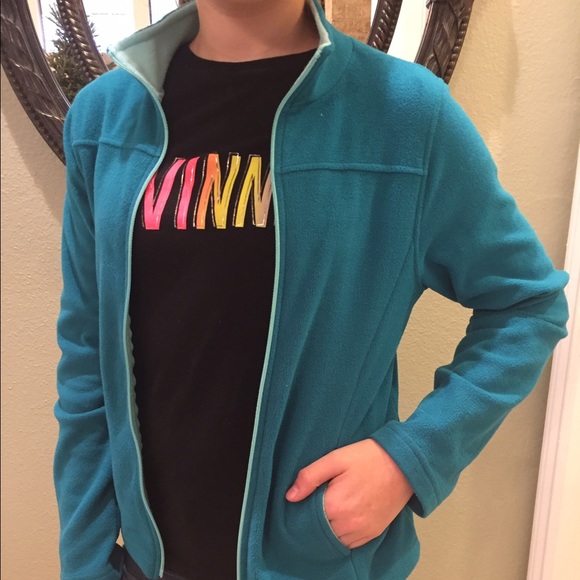 Danskin girls fleece zip front jacket 14-16