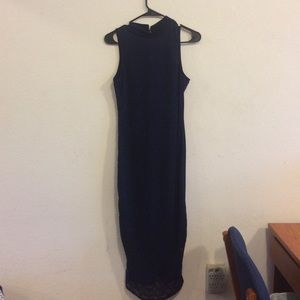 Navy Blue bodycon lace dress