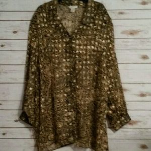 Avenue sheer blouse size 30/32