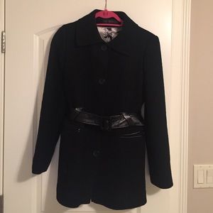 Via Spiga Sz 12 Belted Wool coat