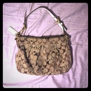 Authentic Tan Coach Handbag