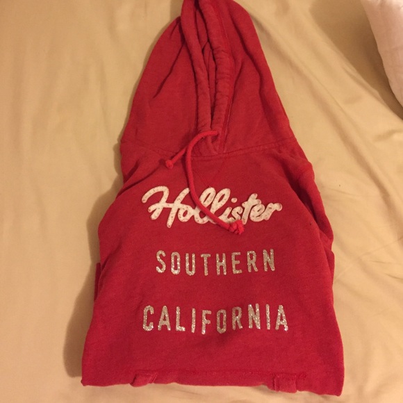 Red Hollister sweatshirt