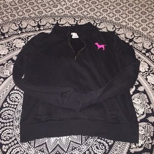 black PINK quarter zip