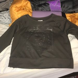 Grey Studded Sweatshirt
