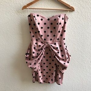 Modcloth Heart Shaped Mini Dress Size L