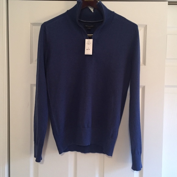 BR Cotton Cashmere Half-zip Sweater