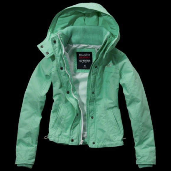 Like new holister rain jacket