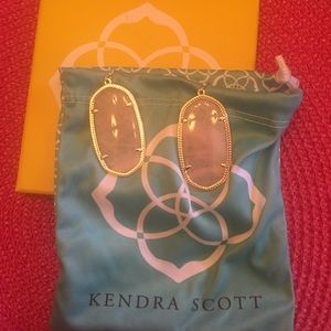 Kendra Scott earrings in Rose Quartz!